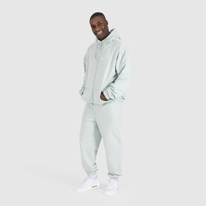 2026 Men's Loose <b>Oversize</b> <b>Sweatpants</b> Jogger 100% Cotton Double Knit Gym Wear With Pocket Decoration Baggy Pants - Product Image 6