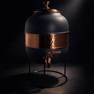 Handcrafted Copper Water Dispenser With Hammered Finish and Sturdy Leak Proof <b>Tap</b> for Easy Pour for Dining Home Decor Gifting - Product Image 3