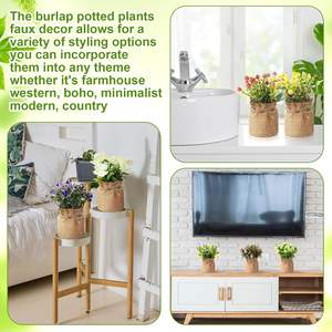 Florero Decorativo de Yute Ecológico – Florero de Fibra Natural Hecho a Mano para Estante, Mesa y Decoración de Interiores - Product Image 5