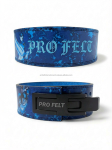 Ceinture de musculation haute performance en cuir de vachette robuste, style anime personnalisé, avec boucle à levier, pour entraînement de compression et renforcement musculaire - Product Image 3