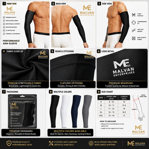 Manchons de compression sportifs pour cyclisme, pêche et équitation – Élastiques, séchage rapide, anti-UV, unisexe, Spandex/Polyester 180g, pour le coude - Product Image 6