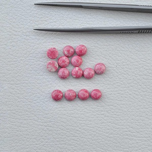 Thulite ธรรมชาติอัญมณีทรงกลมเรียบ7มม. อัญมณีหลวมอัญมณีแท้สำหรับเครื่องประดับที่ดีในราคาโรงงาน - Product Image 5