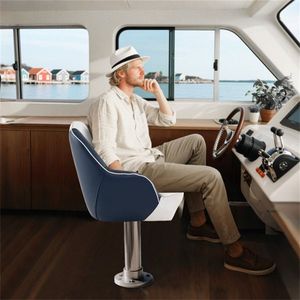 Asiento Universal para Barco de 16 lb, Compatible con Pedestales Giratorios de 5"x5"/5"x12" con 4 Tornillos de Montaje y Arandelas, Herrajes Marinos - Product Image 2