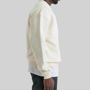 Pull-over de luxe surdimensionné pour homme, en molleton 100 % coton de haute qualité, coupe-vent, écologique, avec logo personnalisé sur le devant, style streetwear à capuche - Product Image 4
