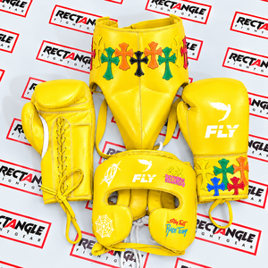 Ensemble de boxe professionnel de qualité supérieure, ensemble de sparring personnalisé avec logo, équipement de combat, ensemble de sparring en gros, ensemble d'entraînement en cuir véritable - Product Image 2