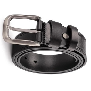 Cinturón Clásico de Cuero Genuino para Hombre con Hebilla de Pin, Cinturón Duradero Casual y Formal para Hombre - Product Image 2