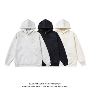 Sudadera con capucha Dirty Wash All Stars Dot para hombre y mujer, nueva colección otoño-invierno, top holgado, sudadera pesada brillante para parejas - Product Image 2