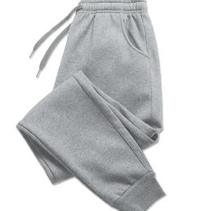 Breathable 100% Polyester Canvas Elastic <b>Trousers</b> <b>Mens</b> Winter Thin <b>Work</b> Loose Straight Sweatpants Sports Casual Drawstring - Product Image 2