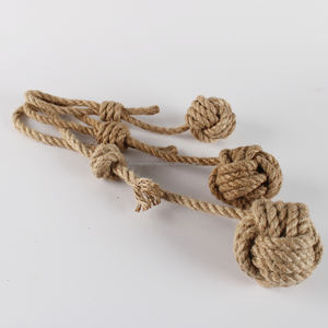 Juguetes de pelota de cáñamo para lanzar y tirar, diseñados para entrenamiento interactivo, que ayudan a los perros a reducir el estrés, limpiar los dientes y mantenerse felizmente ocupados. - Product Image 2