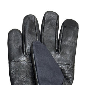 Gants d'hiver pour hommes en peau de mouton véritable, imperméables, en toile, avec poignet élastique, compatibles écran tactile, durables, pour activités extérieures quotidiennes, OEM, pour la chasse - Product Image 3