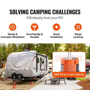 Blocchi Stabilizzatori per Camper RV in Polipropilene di Alta Qualità, Capacità 2000 Libbre, Blocco per Livellamento Rimorchio, Accessorio per RV - Product Image 3