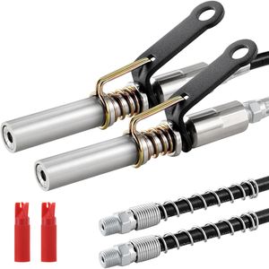 2 Pezzi Attacco per Ingrassatore ad Alta Pressione 10000 PSI con Rilascio Rapido, Punta di Bloccaggio a 6 Griffe, Raccordi per Tubo/Ingrassatore, Realizzato in Acciaio - Product Image 1
