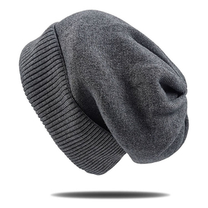 Vente en gros de bonnets d'hiver 100% laine pour hommes, qualité supérieure, logo imprimé personnalisé - Product Image 1