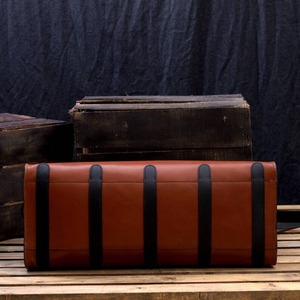 กระเป๋าเดินทางหนังแท้แบบมีซิป น้ำหนักเบา สไตล์วินเทจ ขนาดใหญ่ จุของได้เยอะ พกพาสะดวก พร้อมฮาร์ดแวร์สีทอง - Product Image 4