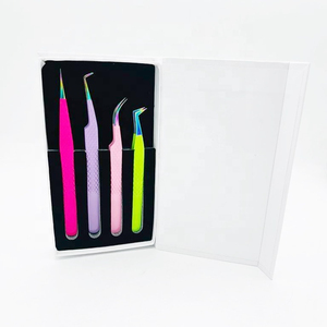 Multi Color Professional Eyelash <b>Extension</b> Tweezers 90 Degree Slim Boot Plasma Tip Fiber Nano Tip Lash Tweezer with Free Custom - Product Image 2