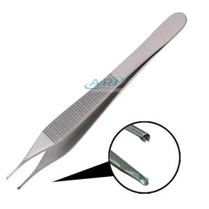 Instrumentos de Precisión de Acero Inoxidable, Pinzas Adson de Acero Inoxidable, Pinzas Quirúrgicas Médicas para Clínica - Product Image 5