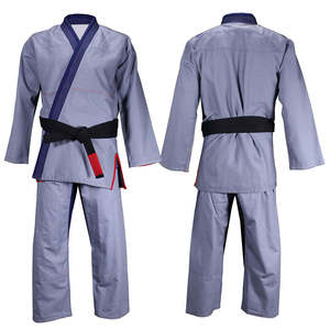 Five B Unisex Adult Karate Gi Uniform Set 100% Cotton Durable Plain Dyed Regular Fit Martial Arts Wear with Black Belt - Product Image 2