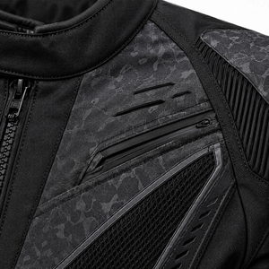 Chaqueta de Motociclista Deportiva con Paneles Reforzados ODM, Textura de Carbono, Malla Transpirable, Carcasa Protectora Ligera, Reflectante, de Cordura - Product Image 4