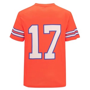 Stylish Custom Logo Light Blue & Maroon Breathable Plus Size Short Sleeve Premium American Football Jersey Wholesale Price 2026 - Product Image 5