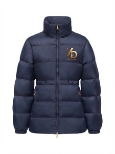 ZEDDISH CLOTHING Men Winter Puffer Jacket Warm Quilted Bubble <b>Coat</b> Stand Collar Windproof Breathable Casual Outerwear <b>Zipper</b> - Product Image 3