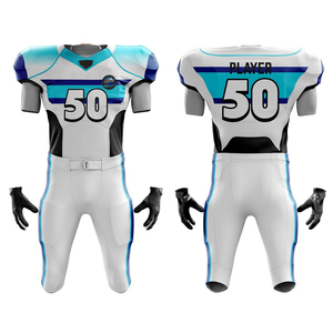 ชุดอเมริกันฟุตบอลชาย โพลีเอสเตอร์ 100% คอวี แขนสั้น ระบายอากาศ ต้านเชื้อแบคทีเรีย ราคาขายส่ง ชุดฟุตบอล - Product Image 5