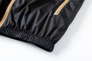 Chaqueta Cortavientos Color Block 100% Poliéster Ligera Resistente al Agua con Capucha para Hombre y Mujer - Product Image 3