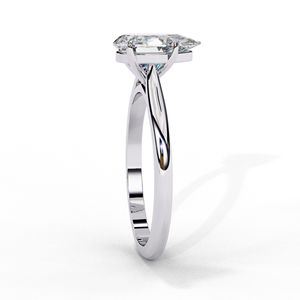 10K White Gold 0.90ct Pear Lab Grown Diamond Solitaire Engagement Ring, E Color VVS, IGI Certified Teardrop <b>Bridal</b> Ring Fine Jew - Product Image 4