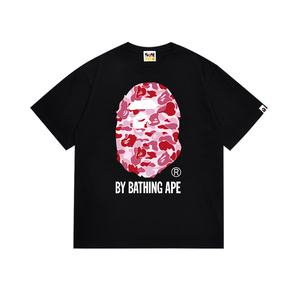 For Vintage Pure Cotton <b>T</b>-<b>Shirt</b> 2024SS Summer Ape Head Little Monkey Camouflage Unisex Short Sleeve Round Neck for Men - Product Image 2