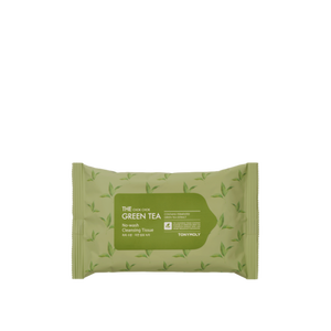 Tè verde TonyMoly fazzoletti per la pulizia senza lavaggio 20 fogli di prodotto per il lavaggio del viso umido - Product Image 1