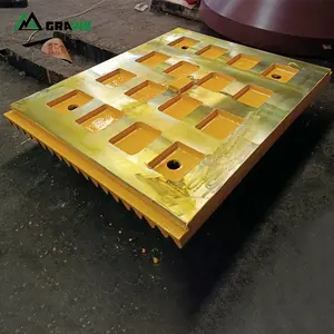 Pièces d'usure de la machine de concassage de minerai de béton en acier à haute teneur en manganèse