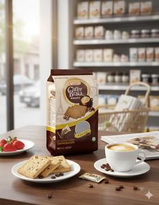 Biscuits croustillants au café de qualité supérieure 210G Essence pure Vente en gros directe d'usine - Product Image 1