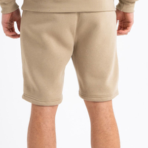 Custom Casual Eco-Friendly 100% Cotton Half <b>Zip</b>-up Hoodie Shorts Set Casual Summer Wear Men’s Hoodies & Sweatshirt Sets - Product Image 4