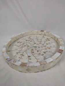 Bandeja con incrustaciones de nácar personalizada con patrones de conchas brillantes, perfecta para la exhibición de la mesa de comedor y el uso de regalos al por mayor - Product Image 6