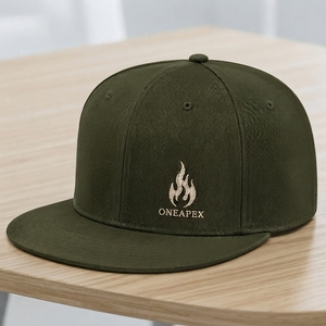 Gorra de Béisbol Personalizada One Apex Verde Oliva de 6 Paneles, Logotipo Bordado, Algodón Lavado, Ajustable, Unisex, Estilo Urbano - Product Image 4