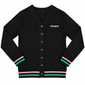 Made Your Custom High-quality V-neck <b>Sweaters</b> for sorority/Fraternity/ Schools/Colleges/Universities Logos Knitted <b>Cardigans</b> - Product Image 1