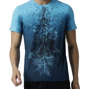 <b>Men's</b> Latest Collection Short Sleeve Casual T-<b>Shirt</b> High Quality Cotton Breathable Custom Colors with Sublimation Print Logo - Product Image 1