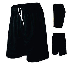 Shorts en tricot bleu uni pour homme, taille élastique, coupe mi-haute, décontracté - Product Image 2