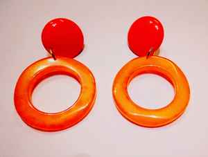 Boucles d'oreilles tendance en résine style western, plaquées argent, en forme de boule, avec breloques élégantes faites à la main en perles de rocaille, bijoux de mode pour femmes - Product Image 6