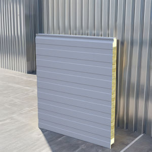 Panneau de bardage extérieur en laine de roche PROCK 75 mm, isolation thermique ignifuge pour entrepôt et usine - Product Image 1