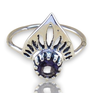 925 Sterling Silver Natural Amethyst With Prong Settings Round Shape Genuine Faceted Cut Gemstone <b>Dainty</b> Elegant <b>Ring</b> For Women - Product Image 1