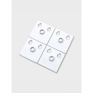 Confezione da 4 nastri per staffa di montaggio a fori e fori per arazzi - Product Image 1