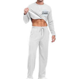Conjunto deportivo de 2 piezas para hombre, de manga larga, duradero, con MOQ bajo, para deportes, fitness, correr y uso casual. - Product Image 5