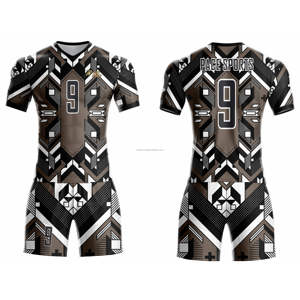 ชุดยูนิฟอร์มฟุตบอลแบบกำหนดเองพร้อมส่ง ชุดเสื้อฟุตบอลแบบซับลิเมชั่น แขนสั้น พร้อมกางเกง รุ่นใหม่ ชุดทีม - Product Image 4