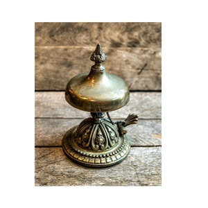 Campana de Escritorio Antigua de Aluminio con Sonido Excelente, Campana de Mesa de Aluminio para Restaurante, Oficina, Cocina, con Botón de Presión - Product Image 5