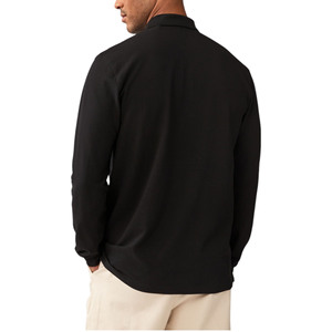 Polo en coton à manches longues pour homme, coupe classique, décontracté, pour le golf ou les affaires, personnalisable avec logo OEM, vente en gros - Product Image 3