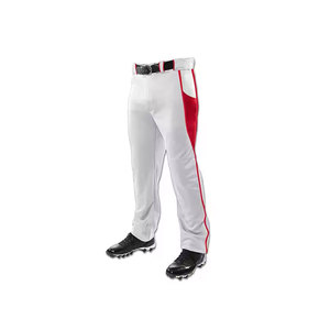 Ensemble de maillots de baseball personnalisés pour hommes, rouge et blanc, col en V, manches courtes, polyester respirant, uniforme toutes saisons - Product Image 4