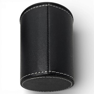 Gobelet à dés en cuir PU véritable écologique de haute qualité avec logo personnalisé, couleur personnalisée et forme polyédrique - Product Image 6