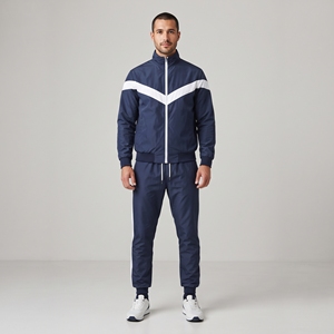 Survêtement en nylon pour homme, style athlétique moderne, tissu en nylon durable, idéal pour l'entraînement, le jogging, les voyages et les loisirs. - Product Image 4