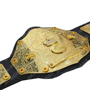 Cinturón de Lucha Libre Dorado Grande, Tamaño 4 mm, Cinturón de Campeonato Mundial de Peso Pesado de la WWE para Adultos - Product Image 5