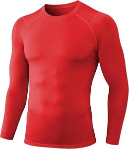 เสื้อยืดออกกำลังกายแบบรัดรูป Compression Fit Pro ผ้าไร้ตะเข็บ เสื้อผ้ากีฬาสำหรับมืออาชีพ โพลีเอสเตอร์ เสื้อยืดผู้ชาย เทคโนโลยี Cool Pass - Product Image 1